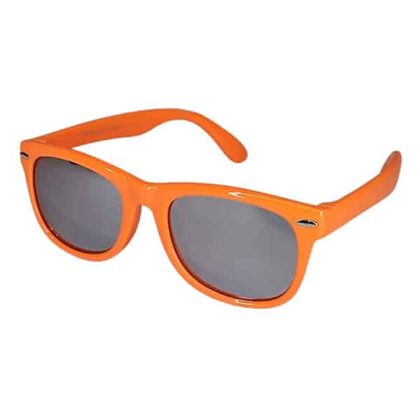 Kids Flexi Sunglasses - Classic Special Edition - Orange with Silver lenses